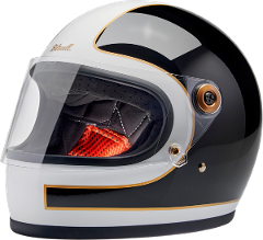 HELMET GRINGO WH/BLK CASCO BITWELL BIANCO E NERO LUCIDO BITWELL GRINGO