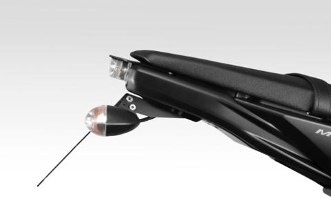 KIT TARGA PORTATARGA IN ALLUMINIO CON STOP DE PRETTO MOTO YAMAHA  MT09-FZ09-2014/2016