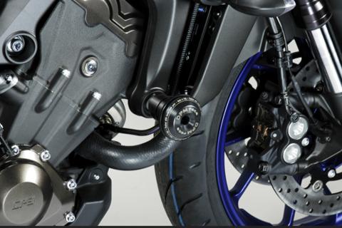 Tamponi Paramotore Yamaha MT09 FZ9 2017/2020 DE PRETTO MOTO Nylon Alluminio Ricavato Dal Pieno Finitura Naturale