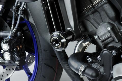 Tamponi Paramotore Yamaha MT09 FZ9 2017/2020 DE PRETTO MOTO Nylon Alluminio Ricavato Dal Pieno Finitura Naturale