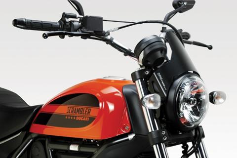 CUPOLINO Ducati Scrambler 400 UP DE PRETTO MOTO DARKLIGHT Alluminio Taglio Laser Satinato Nero