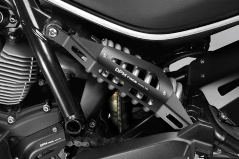 Cover  Copertura Sospensione Posteriore Ducati Scrambler 400UP DE PRETTO MOTO Alluminio Taglio Laser Verniciato a Polvere