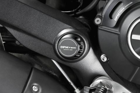 Cover Copertura Asse Forcellone Ducati Scrambler 400 UP De Pretto Moto DARKLIGHT Anodizzato Ricavato dal Pieno