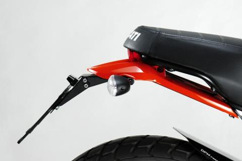 Kit Targa  Portatarga  Regolabile Per Moto Ducati DE PRETTO MOTO SCRAMBLER 400 2016  UP