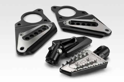 KIT Pedane poggiapiedi Honda XADV De Pretto Moto SuperRally Alluminio Acciaio Inox