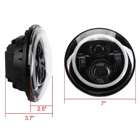 FARO A LED SPECIALPARTS FARO A LED 7 POLLICI CROMATO