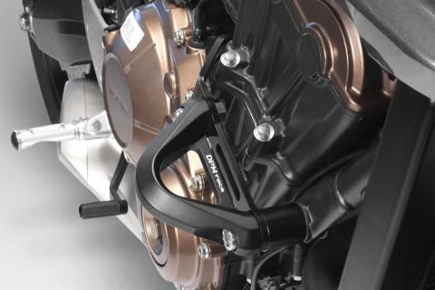 Paramotore HONDA CB 650 R 2019 De Pretto Moto Alluminio Anodizzato Ricavato Dal Pieno Nero