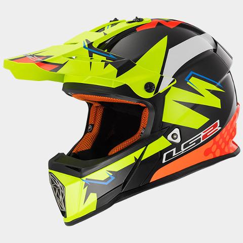 Casco Motocross  per moto LS2 CROSS FAST VOLT MX 437