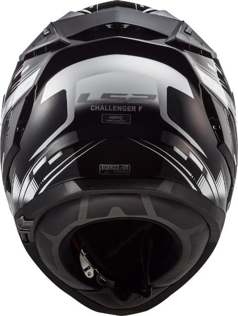 Casco integrale per moto in fibra  con visiera interna per il sole LS2 CASCO LS2 CHALLENGER FF 327 GP
