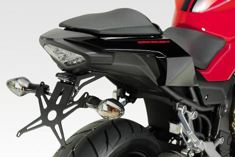 Kit Targa Racing Honda CBR 500R 2016/2020 De Pretto Moto Reclinabile Acciaio Taglio Laser Verniciato A polvere