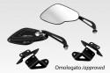 SPECCETTI T-MAX 530 2017/9 DE PRETTO MOTO Police Corti Alluminio Anodizzato Ricavato Dal Pieno Nero