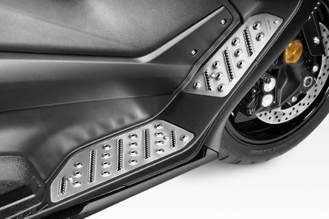 Kit Pedane Piranha Yamaha T-Max 530 2017/19 De Pretto Moto Acciaio Inox Taglio Laser Spazzolato