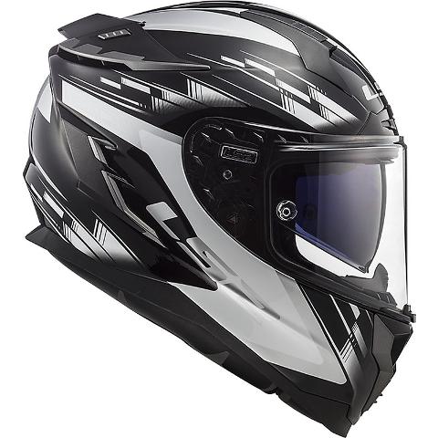 Casco integrale per moto in fibra  con visiera interna per il sole LS2 CASCO LS2 CHALLENGER FF 327 GP