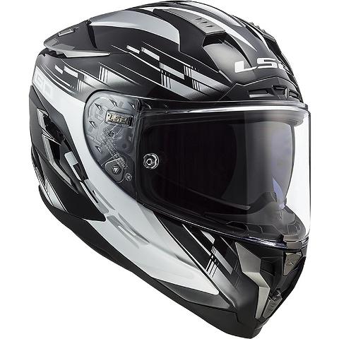 Casco integrale per moto in fibra  con visiera interna per il sole LS2 CASCO LS2 CHALLENGER FF 327 GP