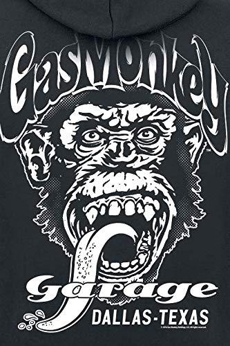 FELPA CON CAPPUCCIO E ZIP GAS MONKEY GARAGE GMG DALLAS TEXAS - Catania