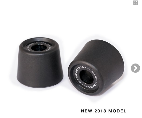 Kit Tamponi Paratelaio Yamaha XSR 700 Barracuda PVC nero  distanziali in alluminio anodizzato