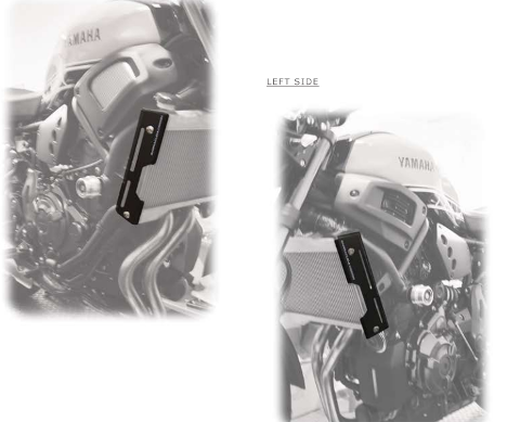 Convogliatori Aria Yamaha XSR 700 Barracuda Alluminio Anodizzato Nero Satinato