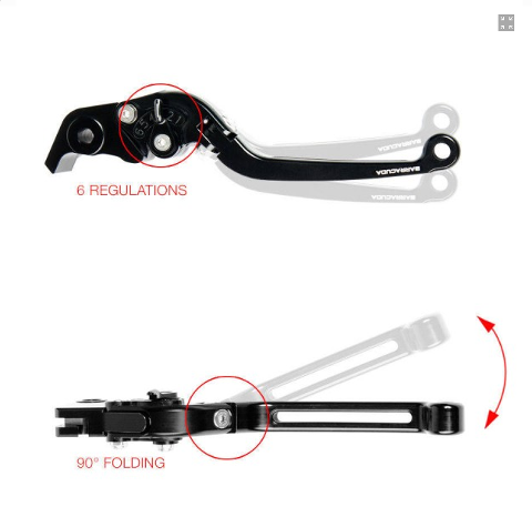 Kit leve freno e frizione regolabili e richiudibili  BARRACUDA  YAMAHA MT 09 2017/2020