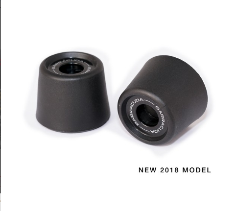 Kit Tamponi Paratelaio Yamaha  MT 10 Barracuda PVC nero  distanziali in alluminio anodizzato