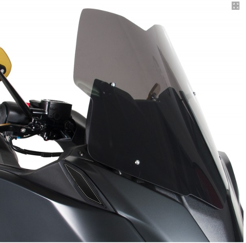 Cupolino Parabrezza Yamaha T - MAX 530 2017 - 2019 Barracuda Aerosport Plexiglass semitrasparente colore fume' scuro
