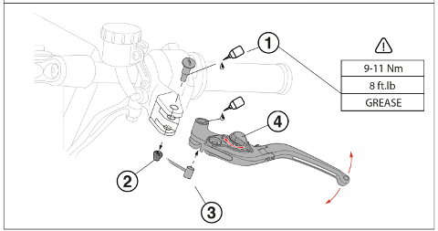 Kit leve freno e frizione Honda CB650R 2019 Barracuda Snodabili e provvisti di regolazione