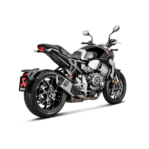 Terminale Finale Scarico Honda CB 1000 R Omologato Akrapovic SLIP ON Titanio fondello fibra di carbonio fatto a mano