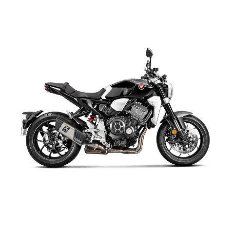 Terminale Finale Scarico Honda CB 1000 R Omologato Akrapovic SLIP ON Titanio fondello fibra di carbonio fatto a mano
