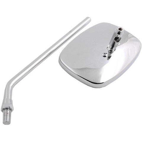 Specchietto Retrovisore Moto Univrsale rettangolare Stelo a vite EMCO DRAG Acciaio stampato o pressofusi con finitura cromata completamente regolabile