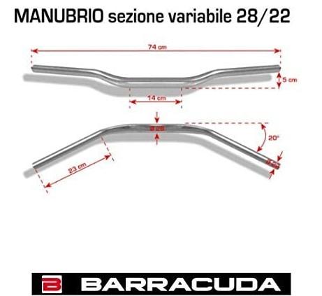 MANUBRIO BARRACUDA MANUBRIO CONICO 28/22 mm
