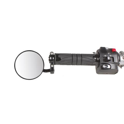 Specchietto Retrovisore Moto Universale Terminale Manubrio  FAR Reversibile Colore Nero Coppia Non Omologato