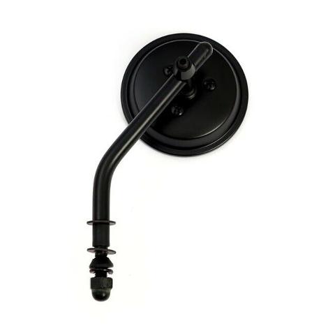 Specchietto Retrovisore Moto Universale Tondo Per Harley Davidson Special Parts Metallo Regolabile verniciato Nero