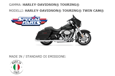 scarico finale marmitta slip-on  Harley Davidson TOURING® TWIN CAM® BS EXHAUST TOURING® TWIN CAM®