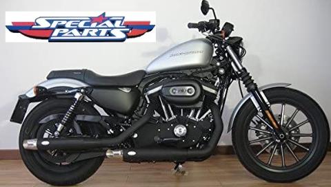 scarico finale marmitta slip-on  Harley Davidson omologata con sonorita variabile MCJ LINEA MCJ SPORTSTER 883-1200 DAL 2014 AL 2020 (ROADSTER - IRON - SUPERLOW - FORTY EIGHT - FORTY EIGHT SPECIAL - SEVENTY TWO - CUSTOM