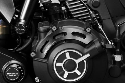 Protezione Carter Frizione Ducati Scrambler 800 2015 De Pretto Moto Alluminio Anodizzato Ricavato Dal Pieno Nero