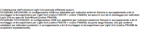 Indicatore di direzione Honda XADV RIZOMA Light Unit Led SMD