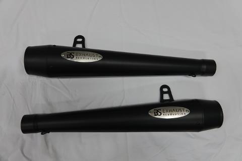 TERMINALI SCARICO COMPLETO DI COLLETORI  OMOLOGATO  ROYAL ENFIELD  650 INTERCEPTOR 2IN 2 BS EXHAUST ROYAL ENFIELD  650 INTERCEPTOR CONTINENTAL GT