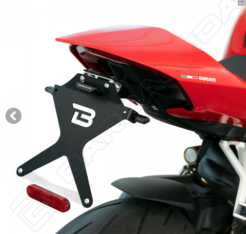 Portatarga Ducati Panigale V4 2020 in alluminio regolabile barracuda