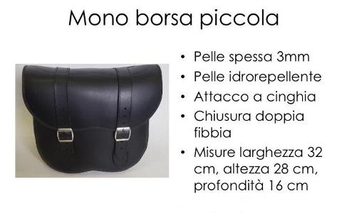 Borsa in Vera  Pelle Idrorepellente Singola Special Parts Mono Piccola