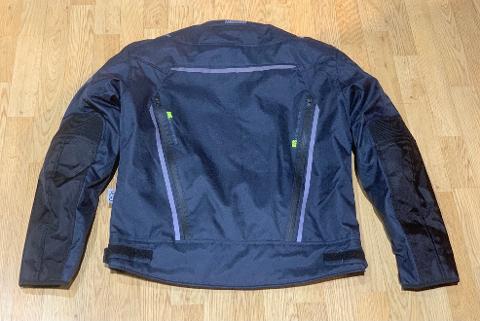 Giacca Moto con protezioni omologate MOORE STORM Nero Giallo Impermeabil Interno Termico St