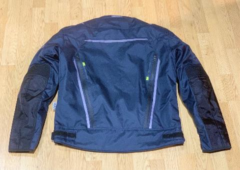 Giacca Moto con protezioni omologate MOORE STORM Nero Giallo Impermeabil Interno Termico St