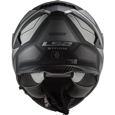 CASCO INTEGRALE MOTO DOPPIA VISIERA LS2 STORM FASTER FF800