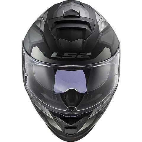 CASCO INTEGRALE MOTO DOPPIA VISIERA LS2 STORM FASTER FF800