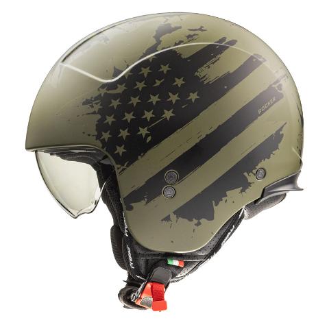 CASCO JET Moto OPEN FACE Helmets Visiera Corta Premier Rocker AM New Graphic PREMIER ROCKER AM MILY BM