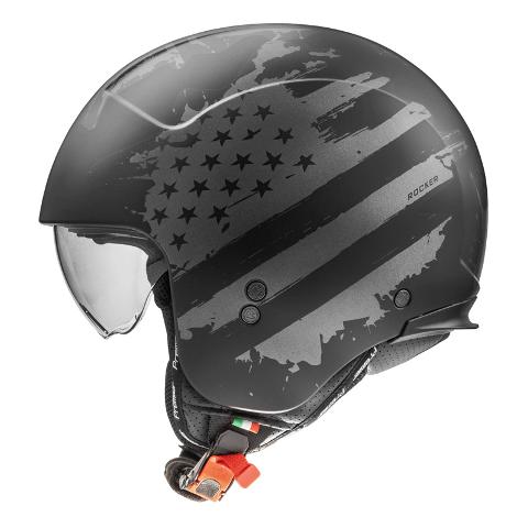 CASCO JET Moto OPEN FACE Helmet Visiera Corta Premier ROCKER AM 9 BM NEW GRAPHIC PREMIER ROCKER AM 9 BM