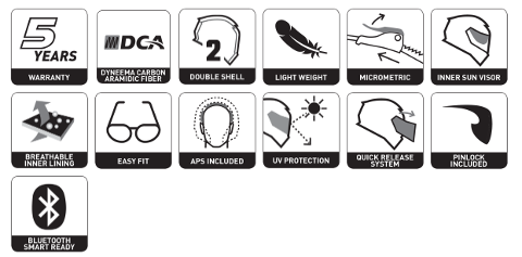 casco integrale PREMIER EVOLUZIONE SP 2 BM