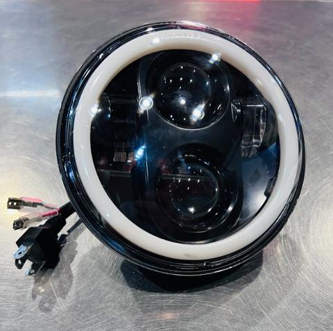 FARO A LED MOTO SPECIALPARTS CROMATO 5 POLLICI 3/4