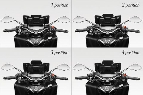 CUPOLINO t-max 2022 "OWL'S HEAD" 4 POSITION DEFLECTOR YAMAHA T-MAX 560 2022 De Pretto DE PRETTO YAMAHA