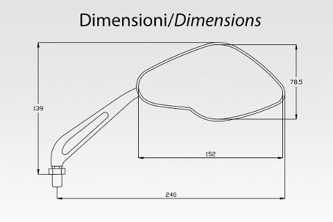 KIT SPECCHI POLICE T-MAX 2022 YAMAHA T-MAX 560 2022 DPM  MOTO YAMAHA T-MAX 560 2022