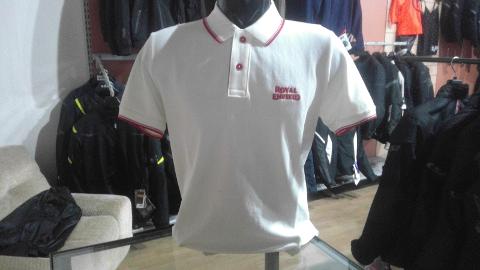 Polo uomo manica corta Royal Enfield uniform white