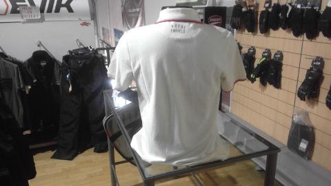 Polo uomo manica corta Royal Enfield uniform white